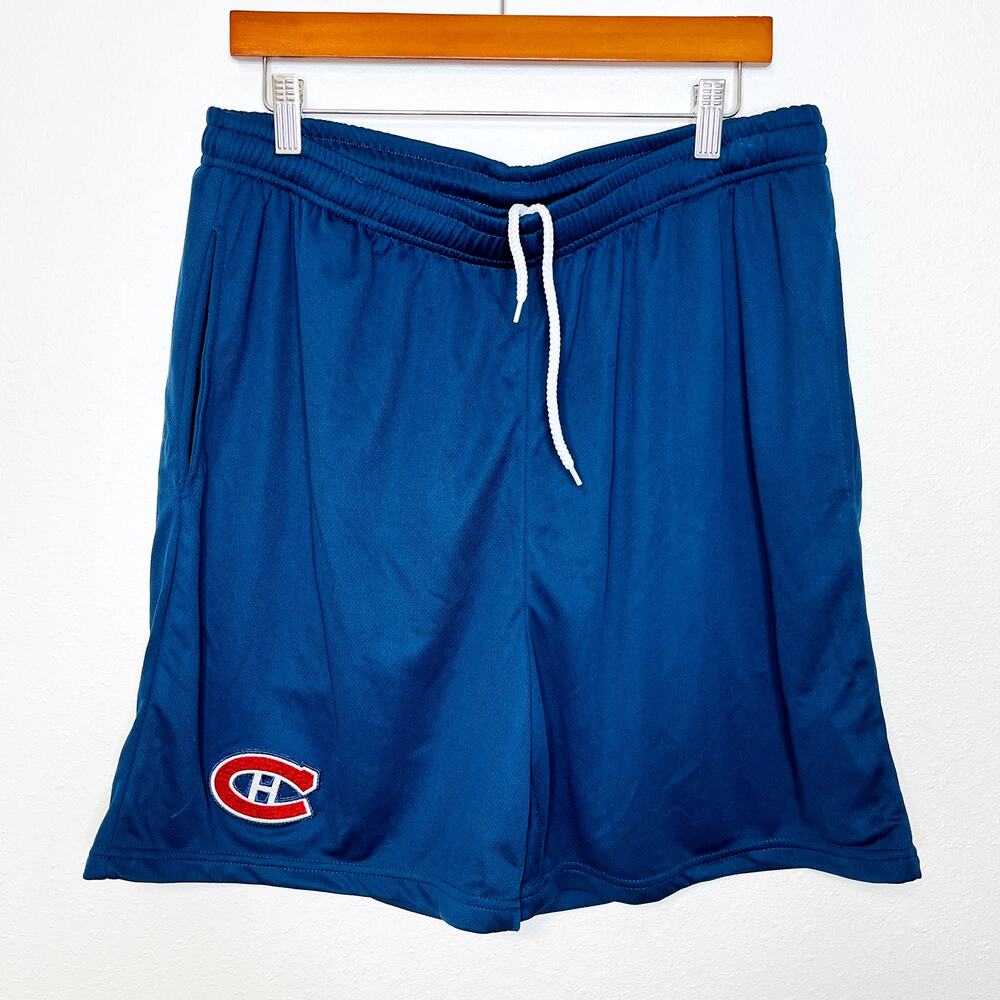 Montreal Canadiens NHL Logo Hockey Shorts Men's Size L